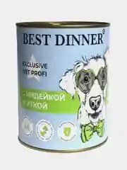 Корм для собак Best Dinner Vet Profi Hypoallergenic"С индейкой и уткой" 0,34кг 6шт