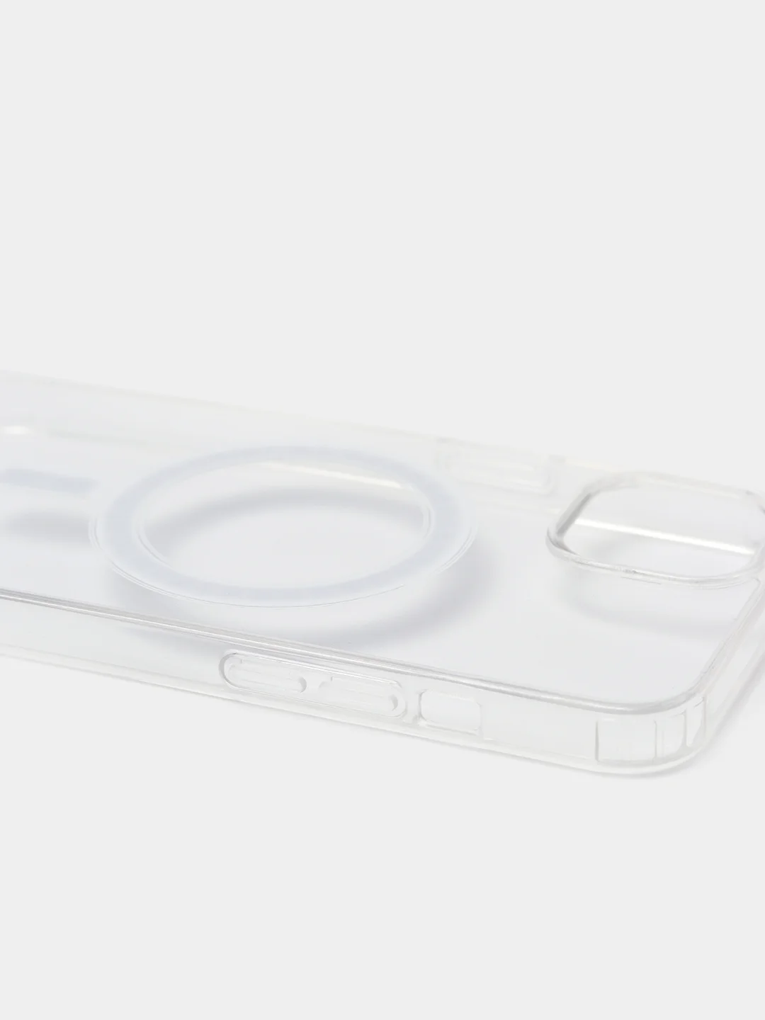 Чехол силиконовый MagSafe для iPhone 11 / 12/ 13/ 14 / 15, прозрачный