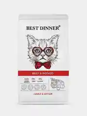 Корм сухой для кошек и котят Бест Диннер Cat Adult & Kitten, говядина и картофель, 1,5 кг