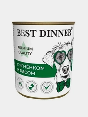 Консервы для собак Best Dinner Меню №5 "С ягненком и рисом" 0,34 кг 6шт