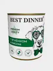 Консервы для собак Best Dinner Меню №5 "С ягненком и рисом" 0,34 кг 6шт