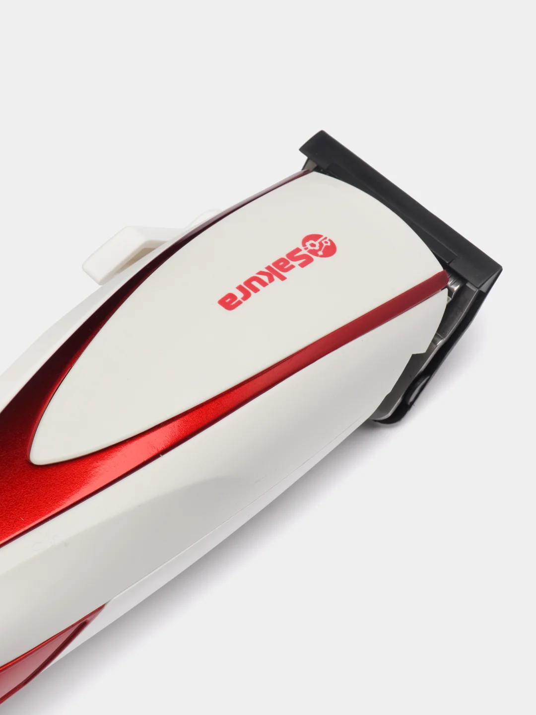 Красный машинка для стрижки волос Sakura SA-5100R, 4 насадки
