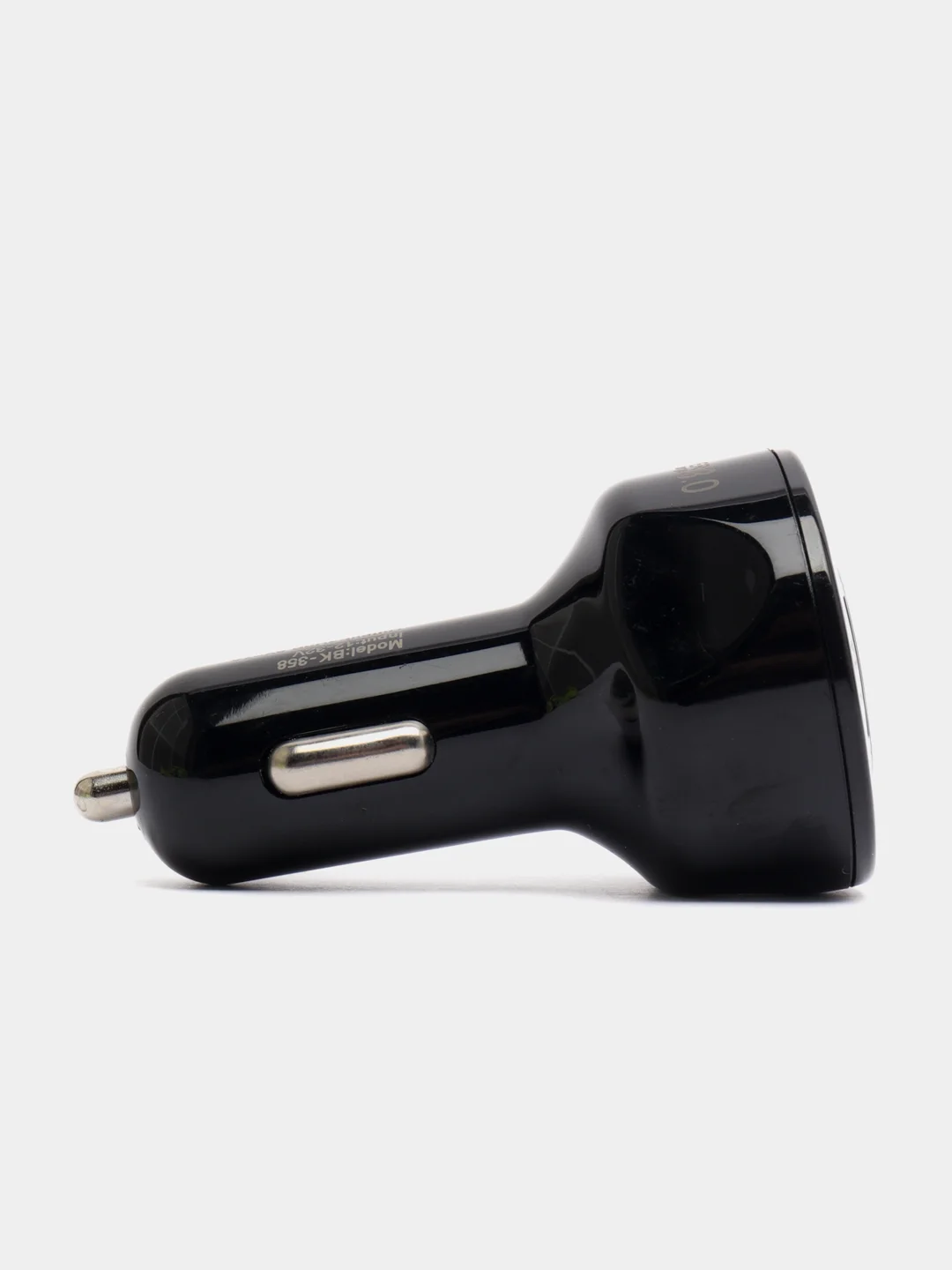 Черный автомобильное зарядное устройство с 4 USB-портами, быстрая зарядка 3,0