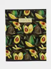Золотой тетрадь Tropical avocado А5, на скрепке, разные дизайны, 48 листов