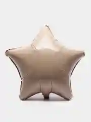 Бежевый шар звезда фольгированный 19", 50 см