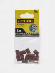 Цилиндр шлифовальный абразивный Stayer, с оправкой, 10 штук