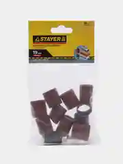Цилиндр шлифовальный, абразивный STAYER, с оправкой, 10 штук