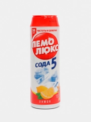 Чистящий порошок ПемоЛюкс "Сода 5", лимон, 480 г