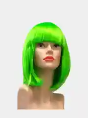 Лайм парик клоуна цветной, кудрявый