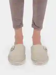 Бежевый тапочки домашние женские