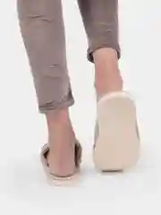 Бежевый тапочки домашние женские