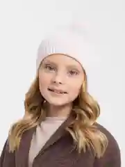 Пудровый шапка подростковая, весна-осень