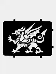 Кораллово-розовый трафарет для нанесения временных татуировок