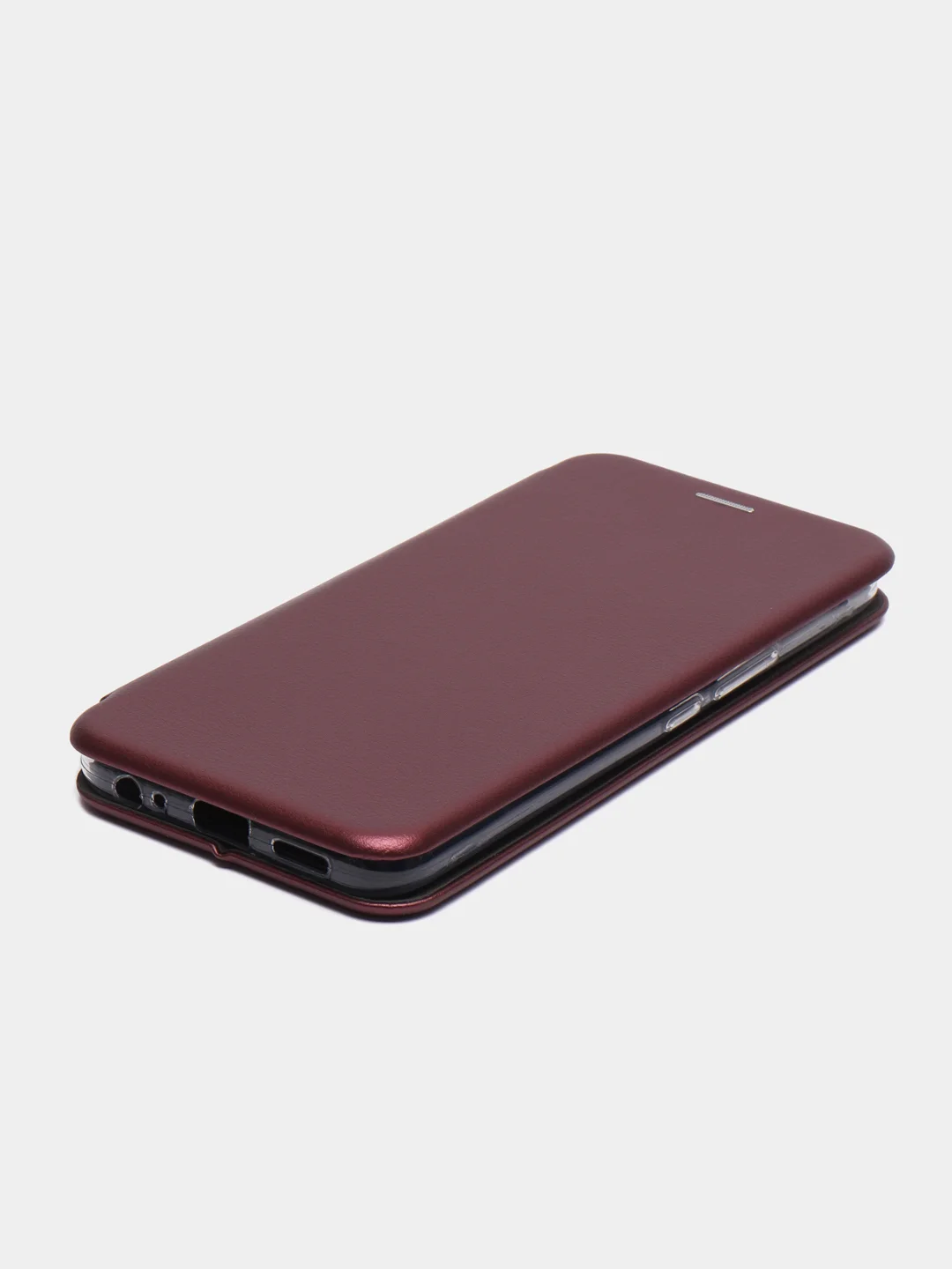 Бордовый чехол-книжка для Tecno Spark 8C / Spark Go 2022 (Техно Спарк 8С / Спарк Го 2022)