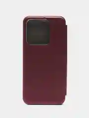 Бордовый чехол-книжка для Tecno Spark 8C / Spark Go 2022 (Техно Спарк 8С / Спарк Го 2022)