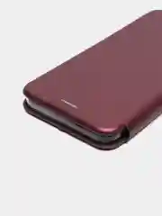 Бордовый чехол-книжка для Tecno Spark 8C / Spark Go 2022 (Техно Спарк 8С / Спарк Го 2022)