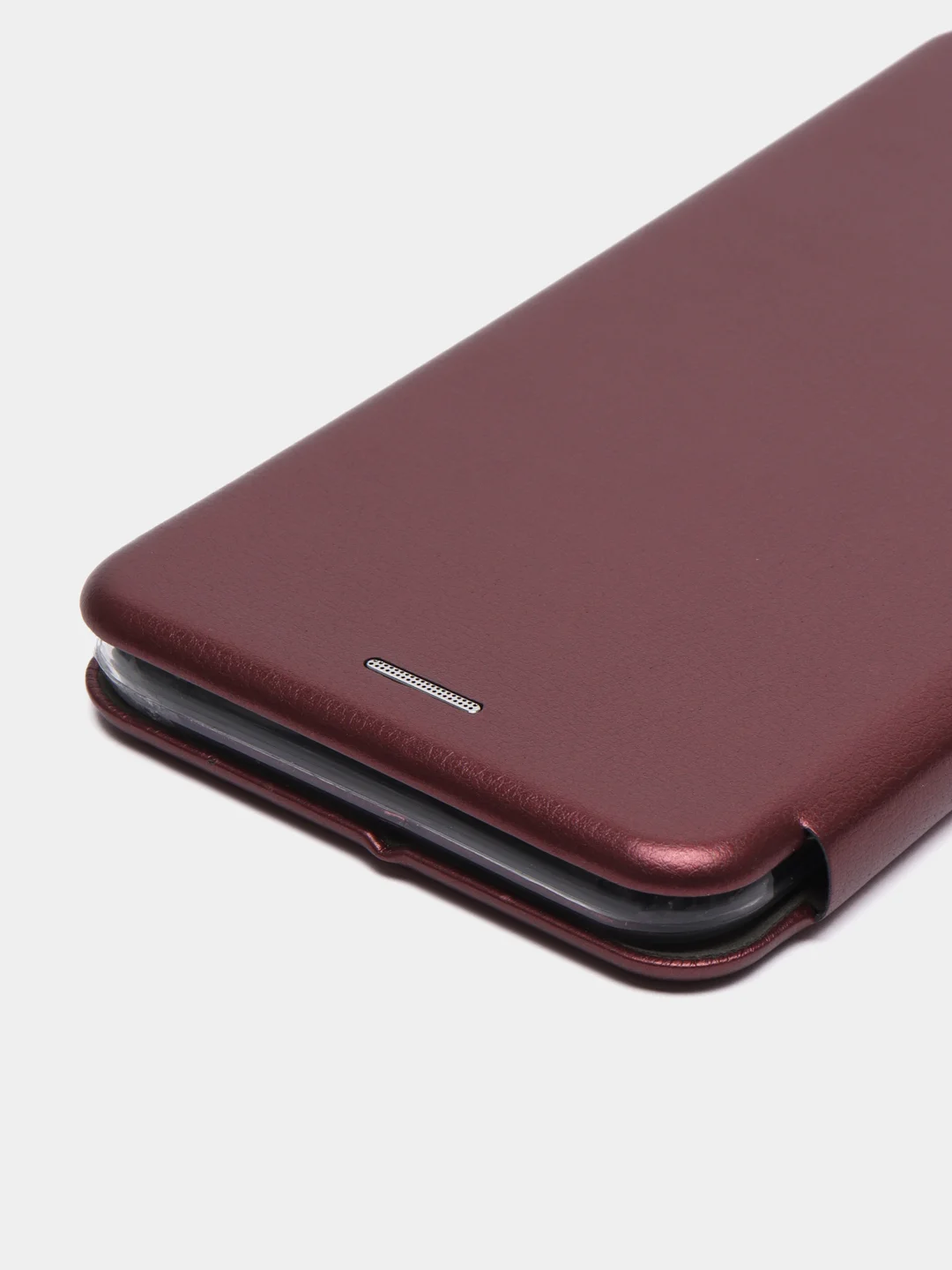 Бордовый чехол-книжка для Tecno Spark 5 Air (Техно Спарк 5 Аир)