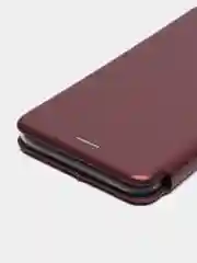 Бордовый чехол-книжка для Tecno Spark 5 Air (Техно Спарк 5 Аир)