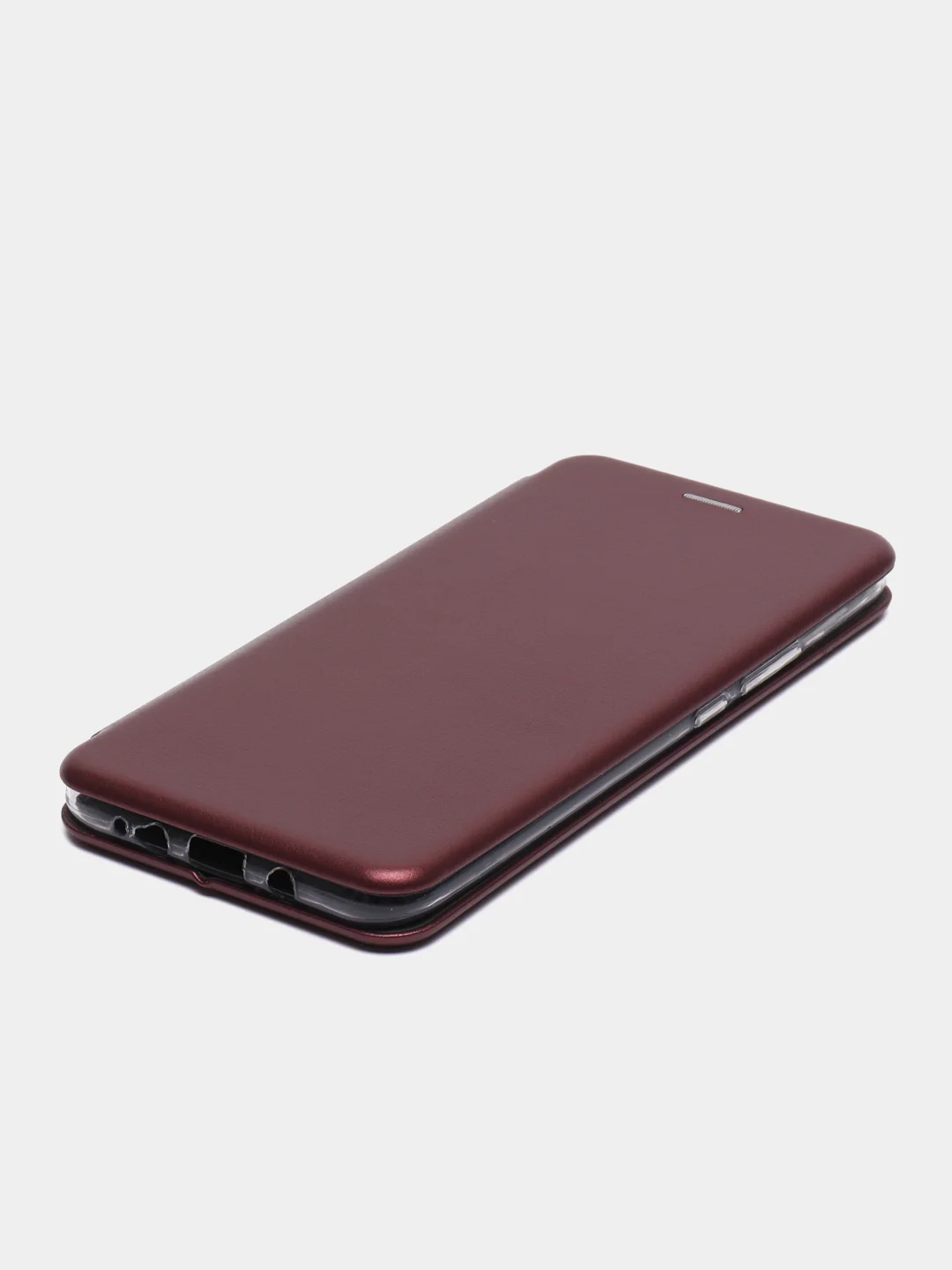 Бордовый чехол-книжка для Tecno Spark 5 Air (Техно Спарк 5 Аир)