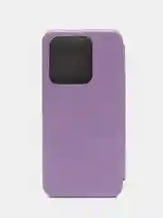 Сиреневый чехол-книжка для Tecno Spark 8C / Spark Go 2022 (Техно Спарк 8С / Спарк Го 2022)
