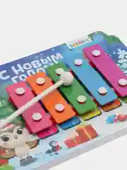 Музыкальная игрушка металлофон "С Новым годом!"