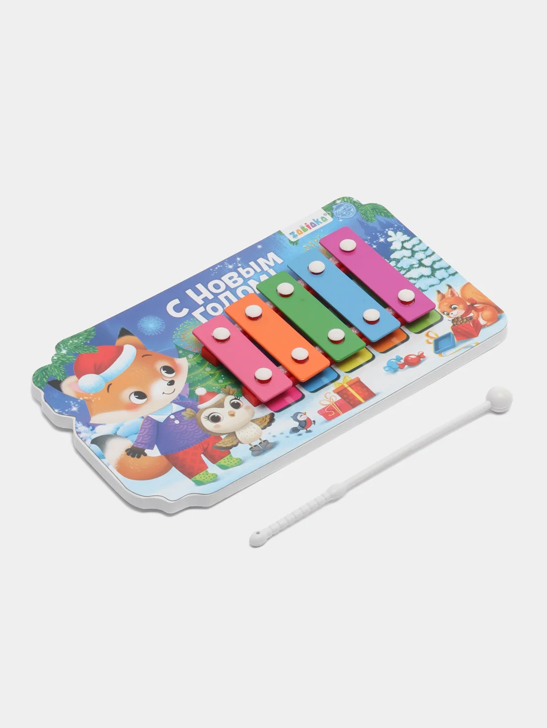 Музыкальная игрушка металлофон "С Новым годом!"