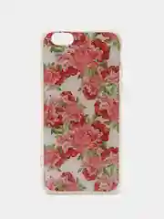 Алый чехол iPhone 6 / 6s силиконовый с рисунком