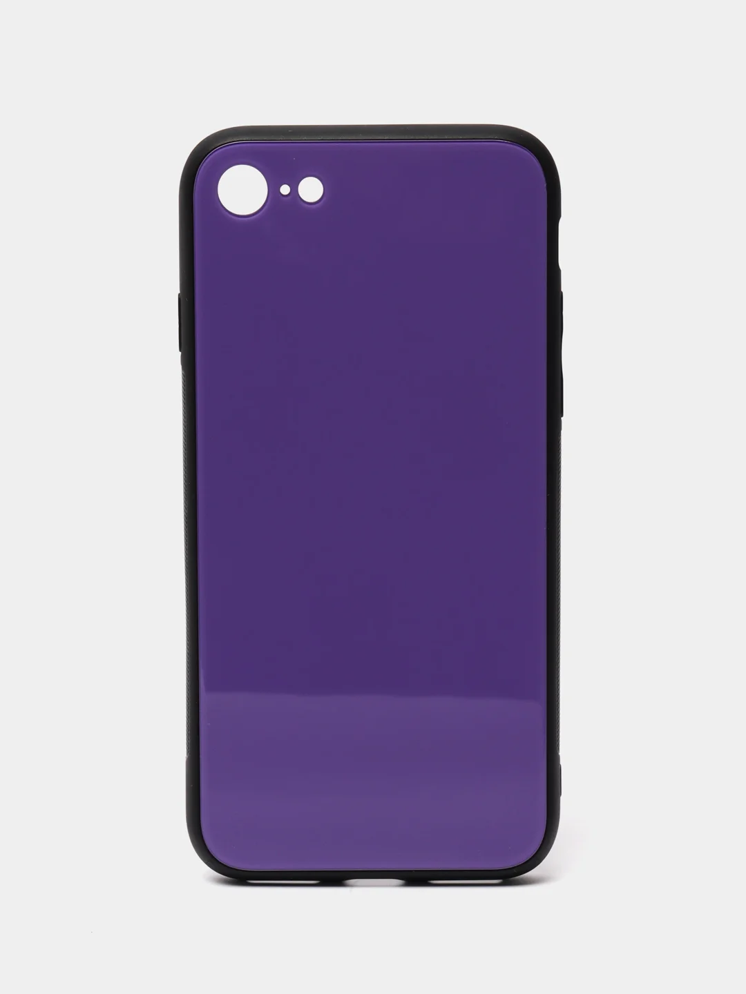Фиолетовый чехол iPhone 6 / 6s / 7 / 8 / X / Xs / 7 Plus / 8 Plus / 5 / 5s / Se стеклянная панель