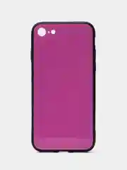 Фуксия чехол iPhone 6 / 6s / 7 / 8 / X / Xs / 7 Plus / 8 Plus / 5 / 5s / Se стеклянная панель