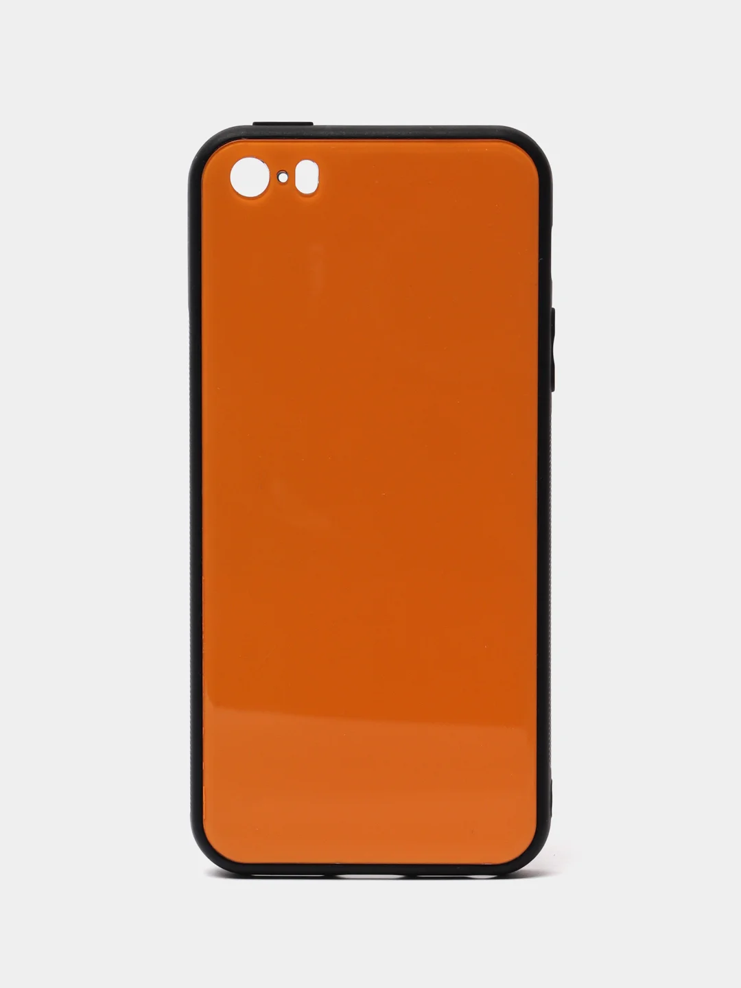 Оранжевый чехол iPhone 6 / 6s / 7 / 8 / X / Xs / 7 Plus / 8 Plus / 5 / 5s / Se стеклянная панель