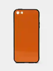 Оранжевый чехол iPhone 6 / 6s / 7 / 8 / X / Xs / 7 Plus / 8 Plus / 5 / 5s / Se стеклянная панель