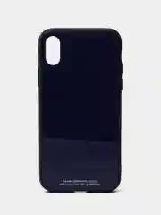 Темно-синий чехол iPhone 6 / 6s / 7 / 8 / X / Xs / 7 Plus / 8 Plus / 5 / 5s / Se стеклянная панель