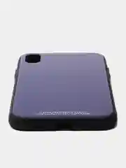 Темно-синий чехол iPhone 6 / 6s / 7 / 8 / X / Xs / 7 Plus / 8 Plus / 5 / 5s / Se стеклянная панель