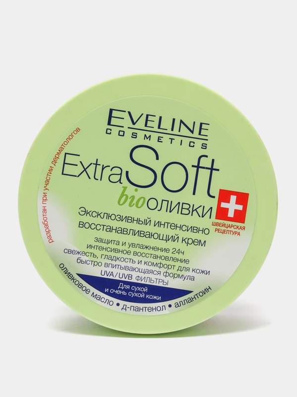 Eveline Cosmetics Extra Soft bioОливки Крем восстанавливающий д/сухой кожи лица тела,200мл