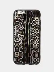 Коричневый чехол с рисунком для iPhone 5 / 5s / Se / 6 / 6s / 7 / 8 / Se 2020 стеклянная панель