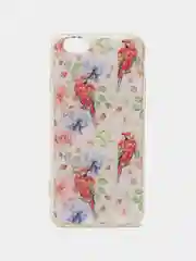 Красный чехол iPhone 6 / 6s силиконовый с рисунком