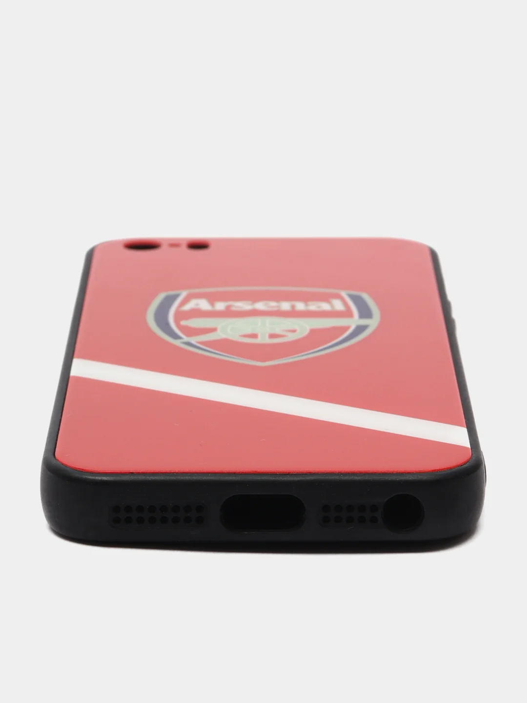 Красный чехол с рисунком для iPhone 5 / 5s / Se / 6 / 6s / 7 / 8 / Se 2020 стеклянная панель