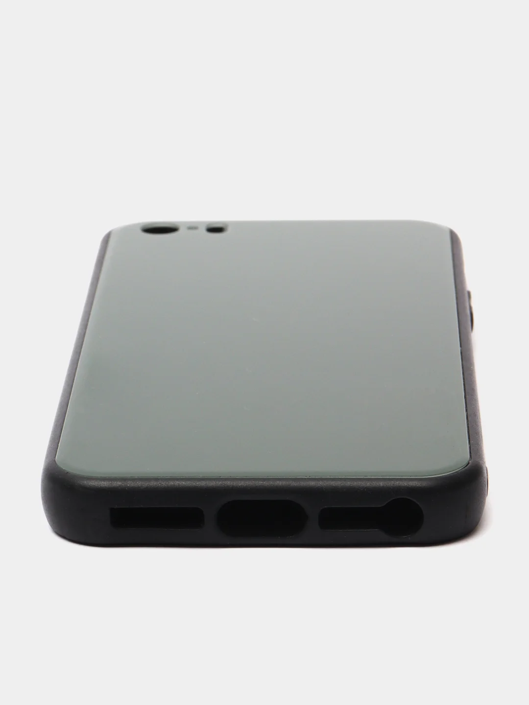 Тёмно-зелёный чехол iPhone 6 / 6s / 7 / 8 / X / Xs / 7 Plus / 8 Plus / 5 / 5s / Se стеклянная панель