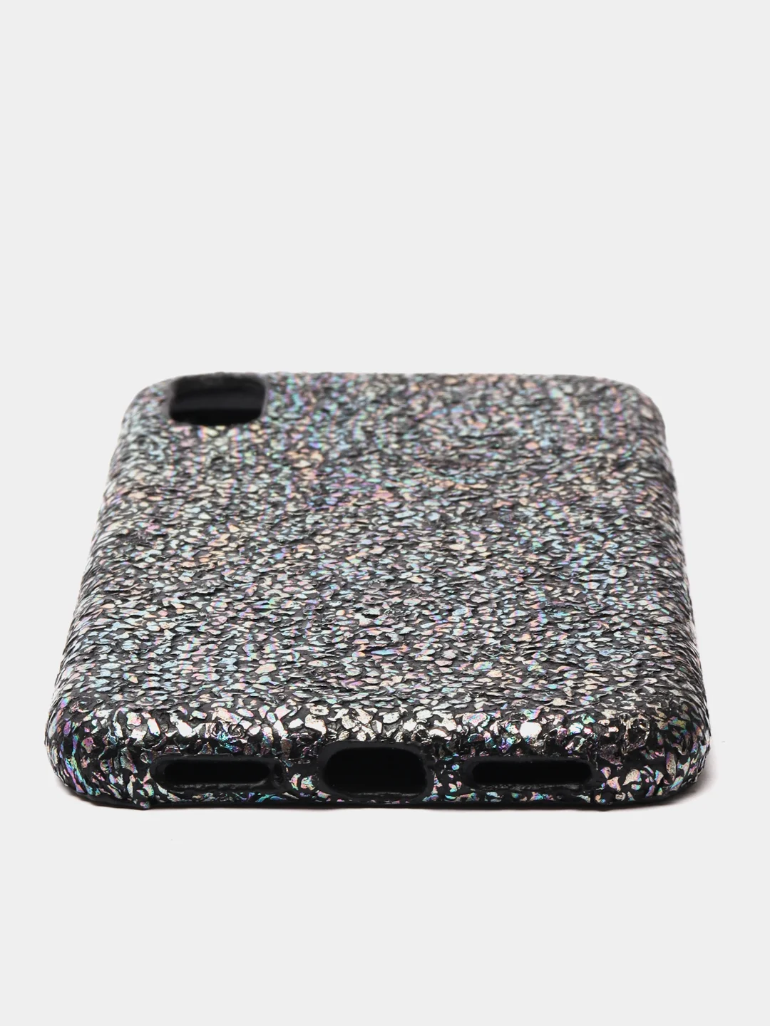 Серый пластиковый чехол iPhone X / Xs / 7 Plus / 8 Plus разноцветный, внутри бархат