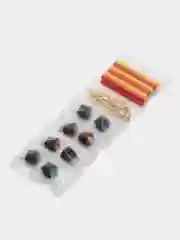 Набор выключателей MICRO c подсветкой, клавишные, круглые, 250 В, 3 А, 8 штук, 4 цвета