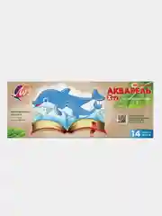 Краски акварельные Луч ZOO 14 цветов, без кисти, 22С 1418-08