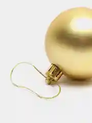 Золотой шар новогодний 6см матовый 6шт