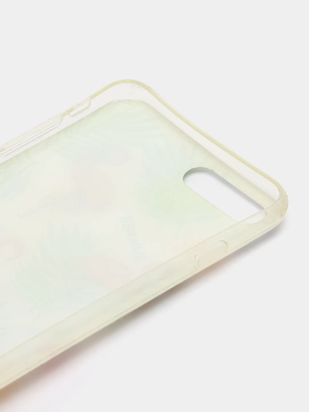 Зеленый силиконовый чехол с рисунком на айфон 6 / 6s / X / Xs / 7 Plus / 8 Plus