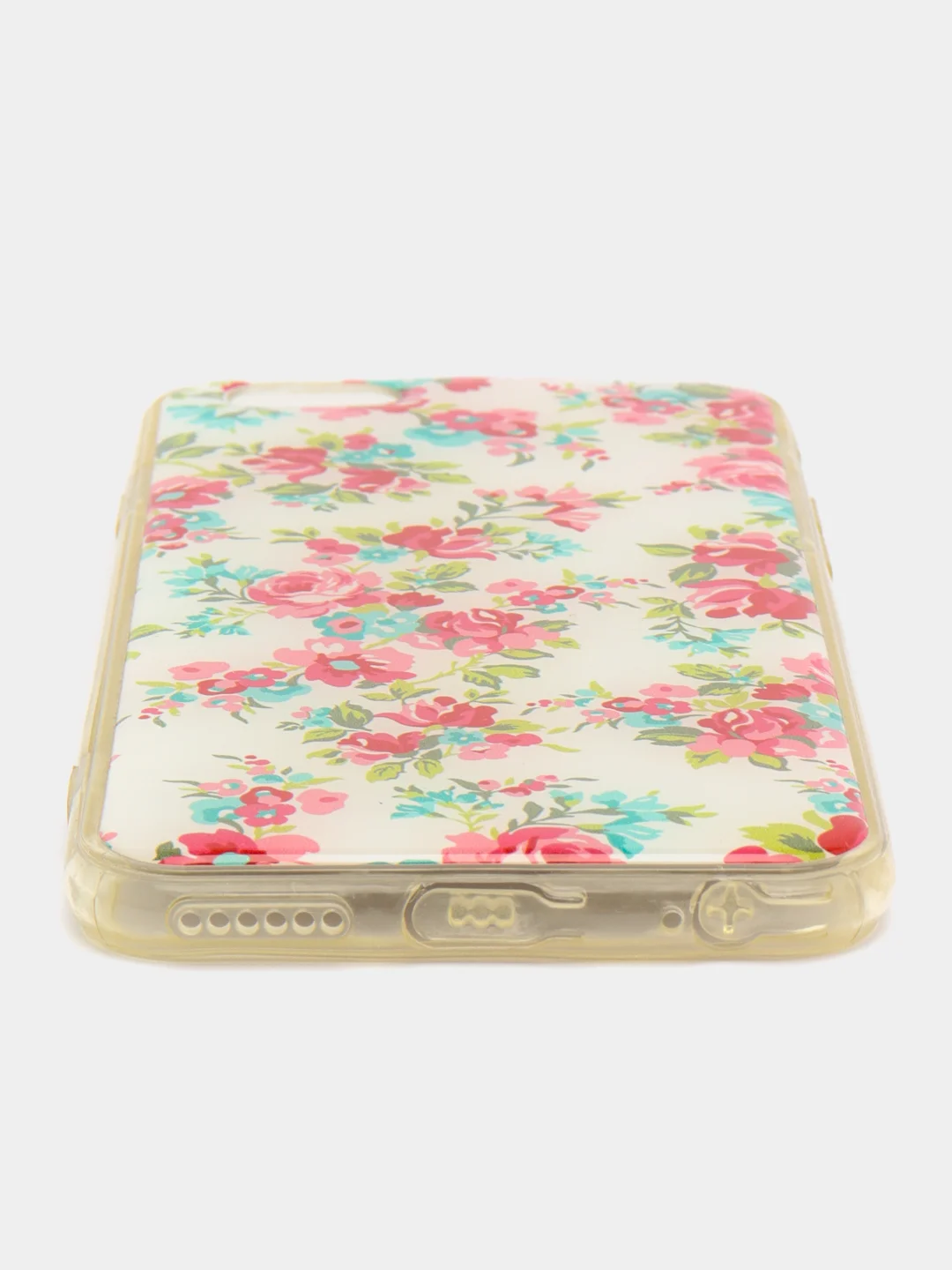 Кораллово-розовый чехол iPhone 6 / 6s силиконовый с рисунком