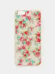 Кораллово-розовый чехол iPhone 6 / 6s силиконовый с рисунком