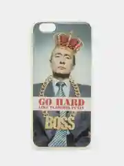 Бежевый меланж силиконовый чехол iPhone 6 / 6S с рисунком