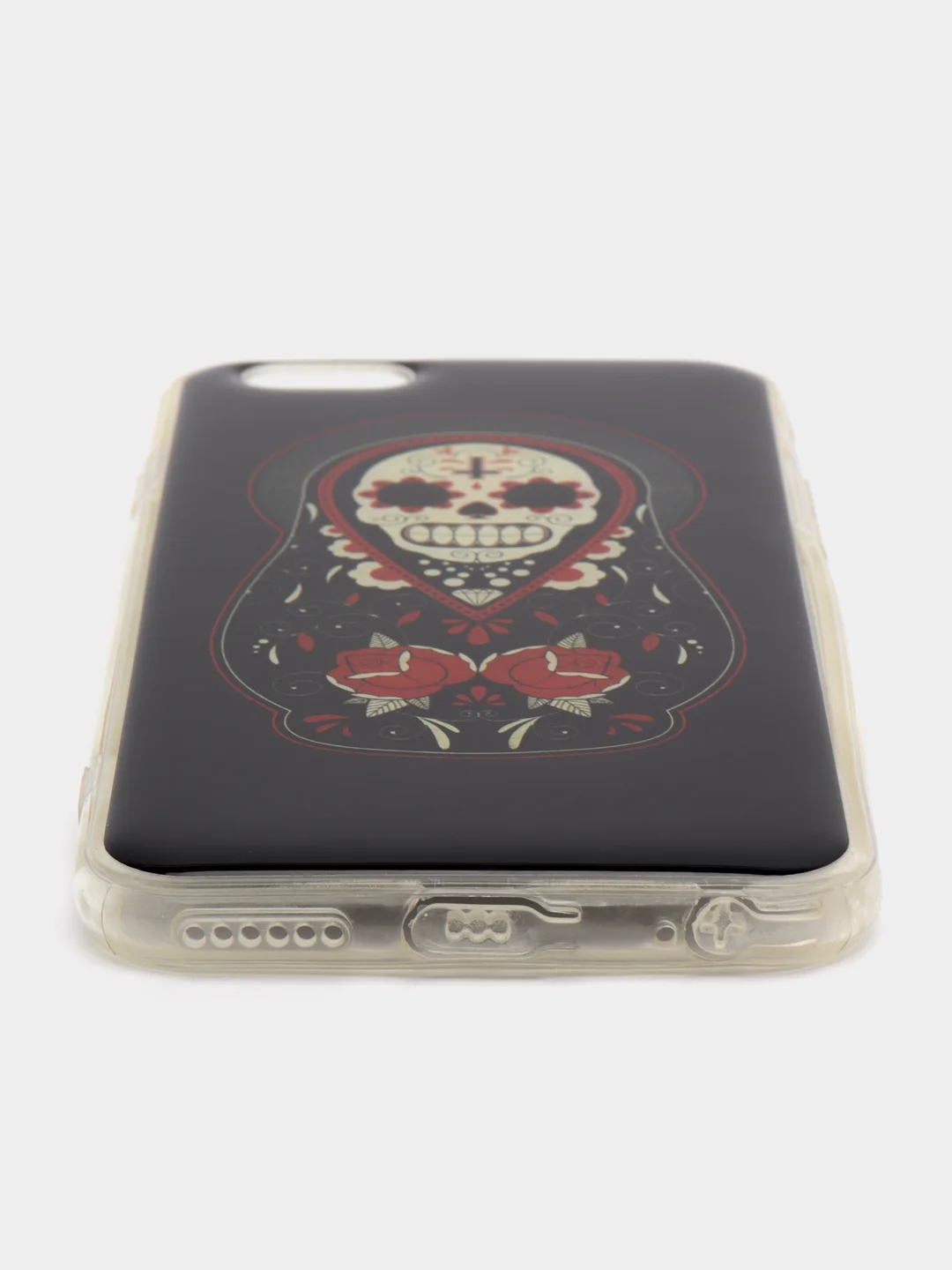 Черный силиконовый чехол iPhone 6 / 6S с рисунком