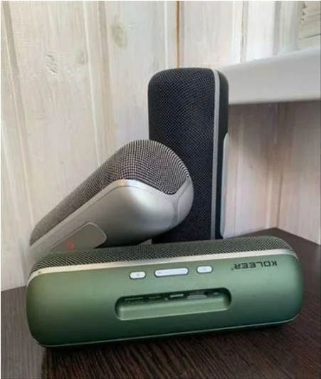 Зеленый колонка портативная  Koleer S-816, Bluetooth