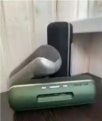 Зеленый колонка портативная  Koleer S-816, Bluetooth