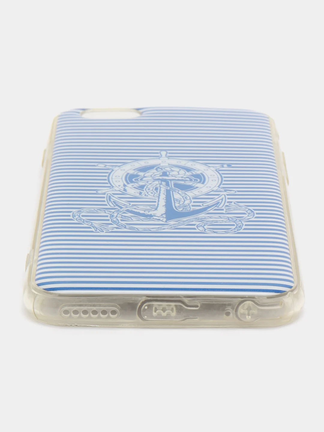 Голубой силиконовый чехол iPhone 6 / 6s с рисунком
